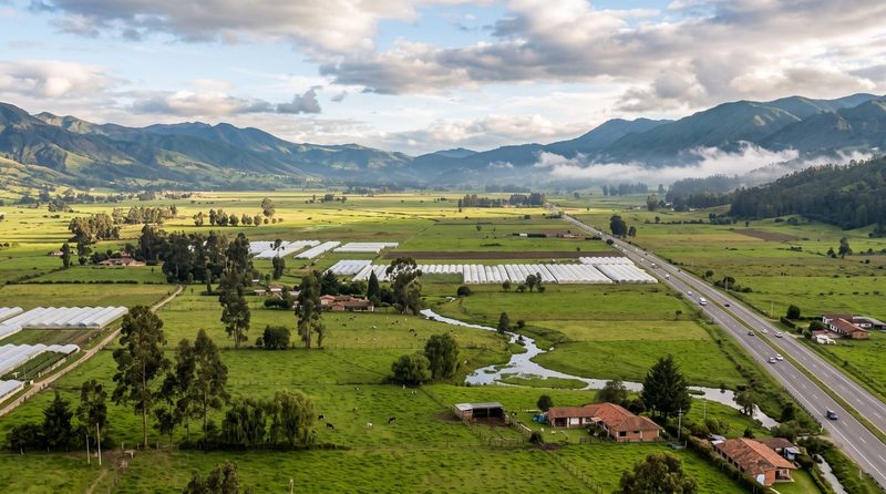 Sabana de Bogotá y alrededores del hotel en Chía